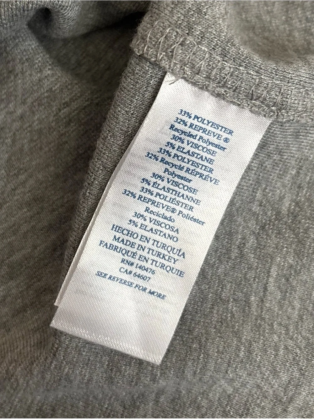 FAHERTY  ‘Legend’ Knit Sweater Shirt Fossil Grey Twill Size S $178~ New No Tags - Picture 8 of 8